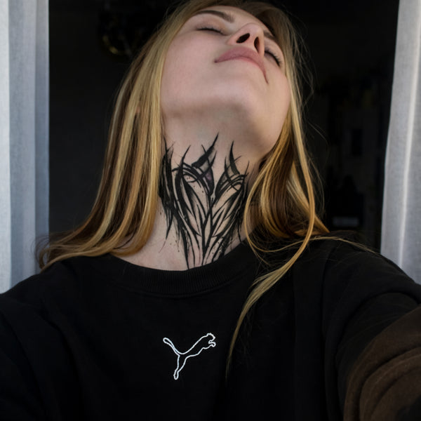 Временное тату на шею Ink-Ok