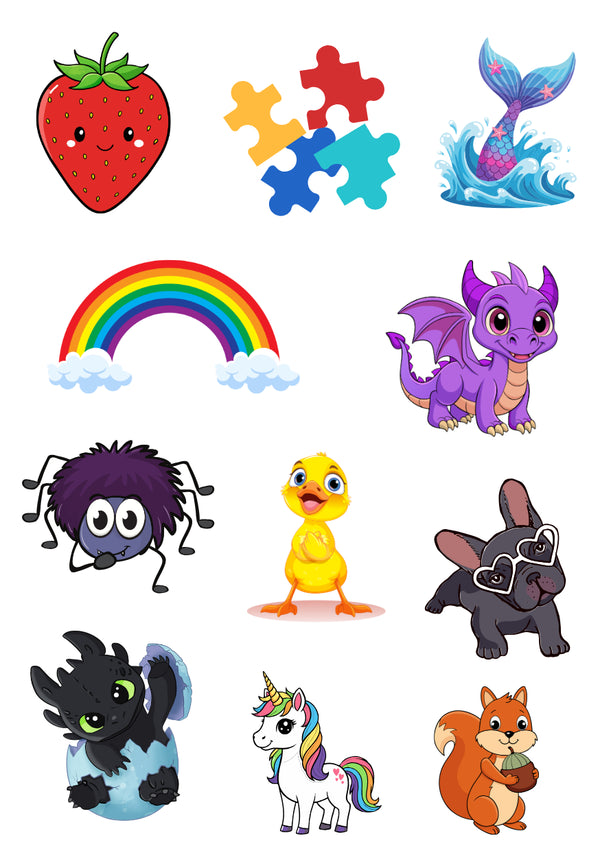 Детские тату сет Радуга микс Ink-Ok