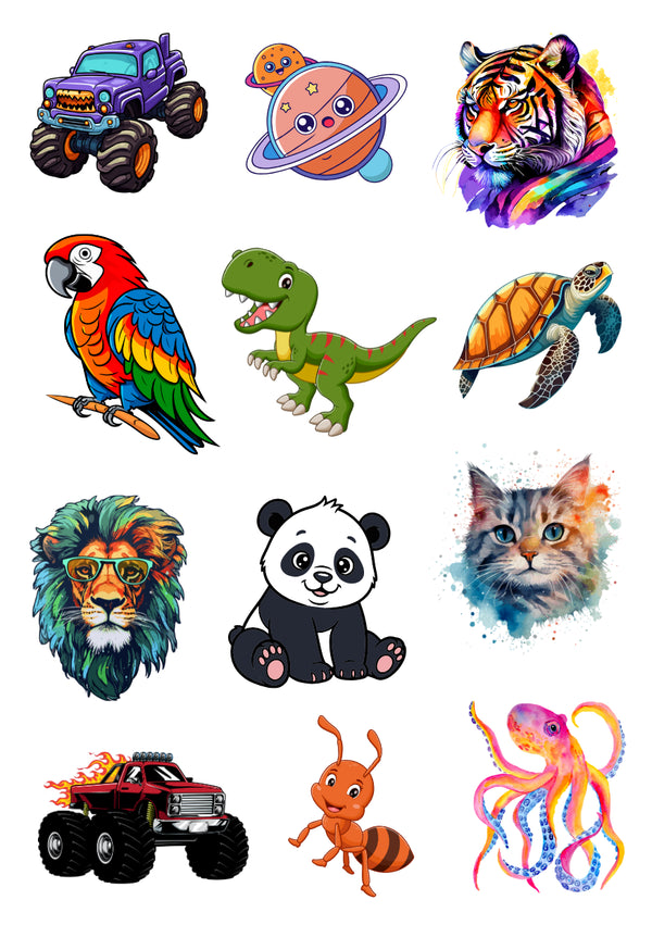 Детские тату сет Яркие приключения Ink-Ok