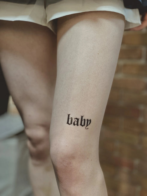 Временное тату надпись Baby Ink-Ok