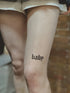 Временное тату надпись Baby Ink-Ok