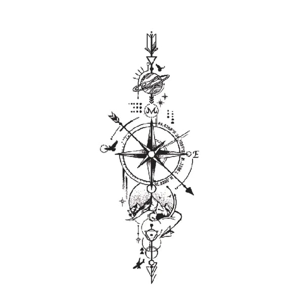 Долговременное тату Компас Ink-Ok
