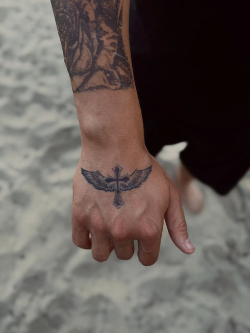 Долговременное тату Крест Ink-Ok