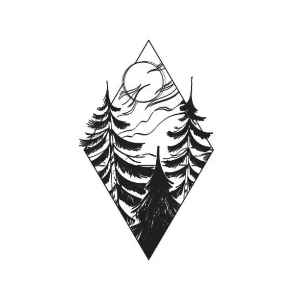Долговременное тату Лес Ink-Ok