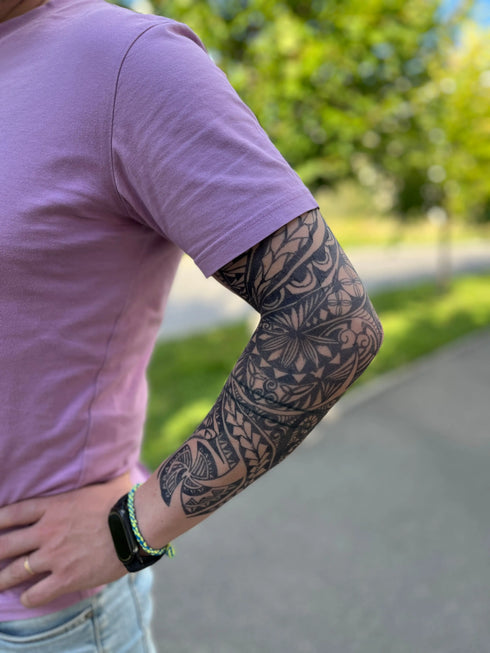 Долговременное тату рукав Полинезия Ink-Ok