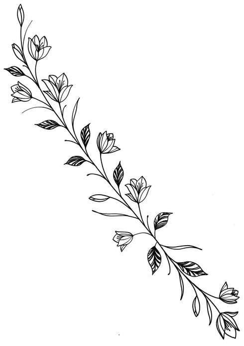 Временное тату Веточка Ink-Ok