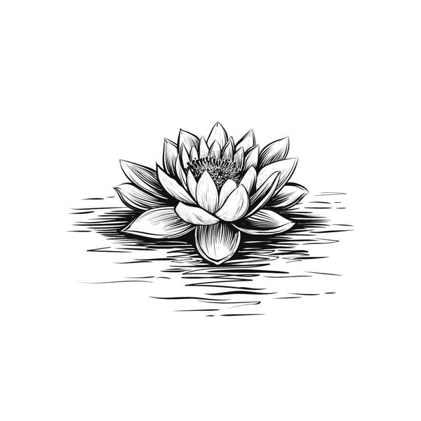 Временное тату Лотос # Ink-Ok