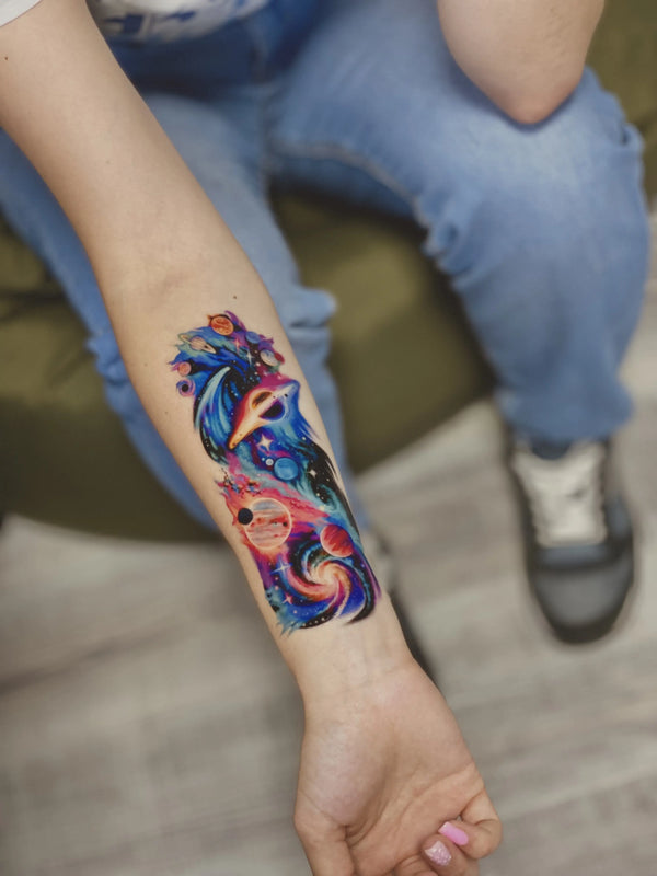 Временное тату Космос## Ink-Ok