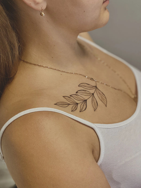 Временное тату Веточки и сердце Ink-Ok