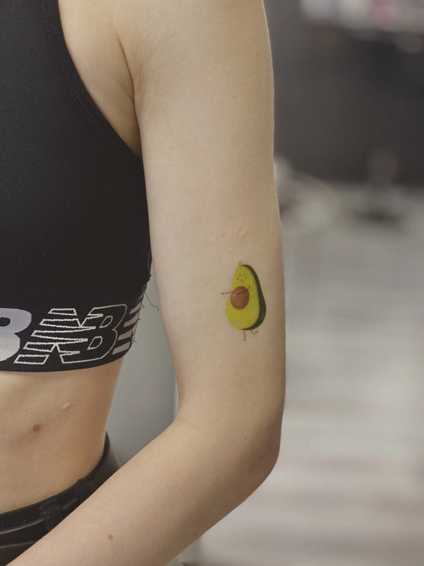 Временное цветное тату Авокадо Ink-Ok