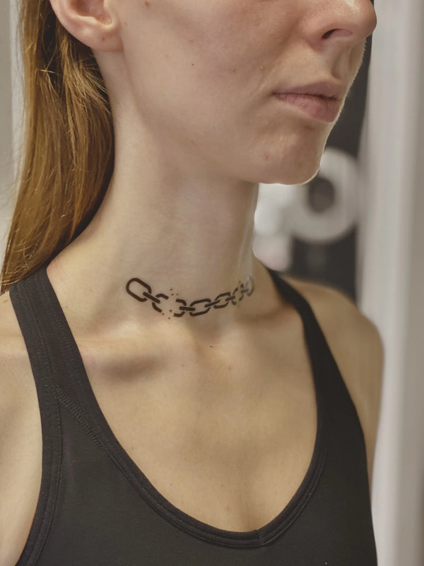 Временное тату Разорванные цепи Ink-Ok