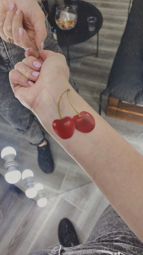 Временное тату Вишня Ink-Ok