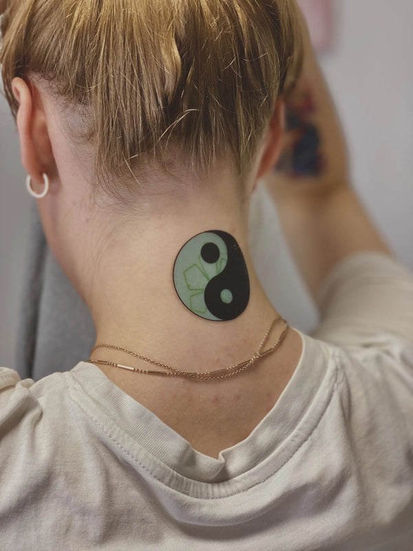 Временное тату цветной Инь Янь Ink-Ok