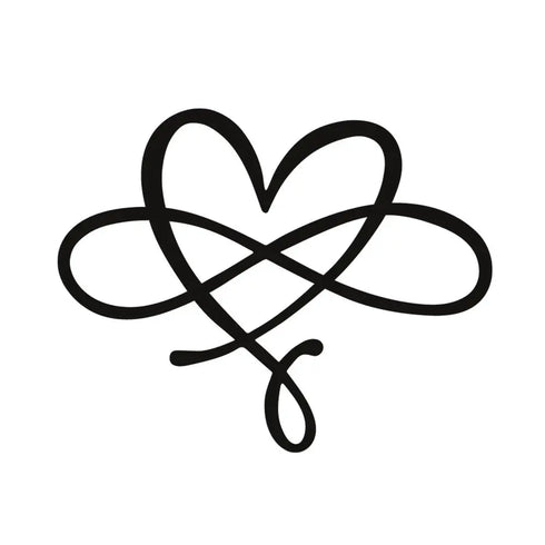 Временное тату Сердце и бесконечность Ink-Ok