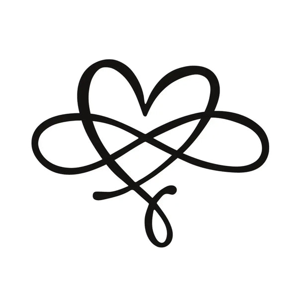 Временное тату Сердце и бесконечность Ink-Ok
