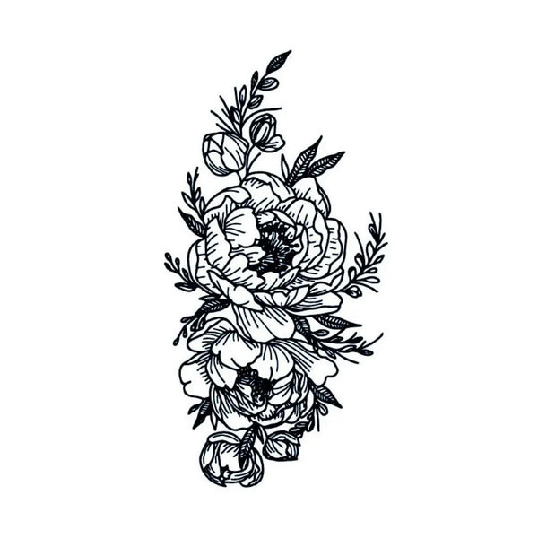 Долговременная татуировка Цветок# Ink-Ok