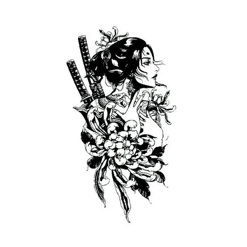 Долговременная татуировка Самурай Ink-Ok