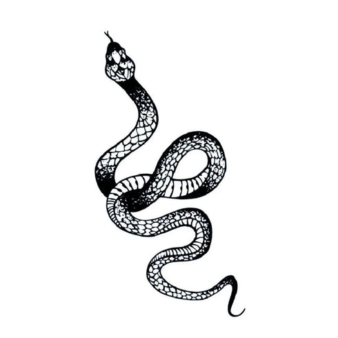 Долговременная татуировка Змея Ink-Ok