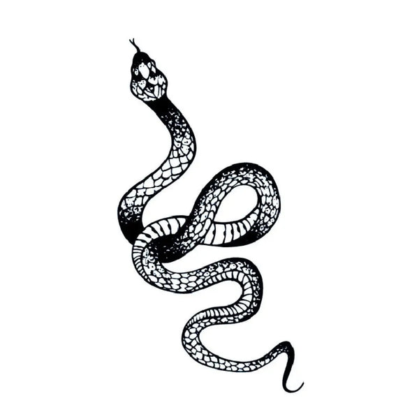 Долговременная татуировка Змея Ink-Ok