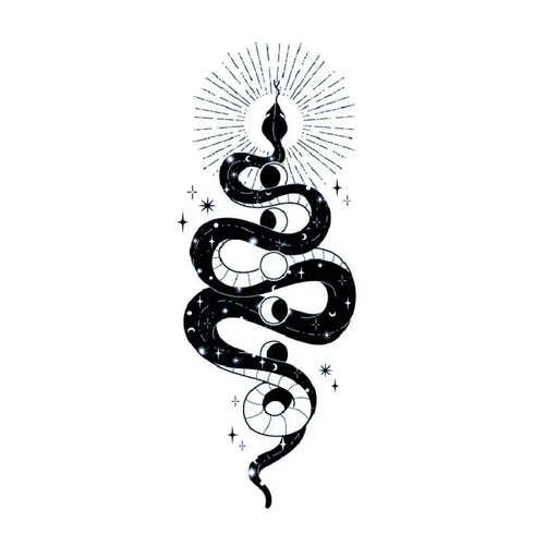 Долговременная татуировка Змея Ink-Ok
