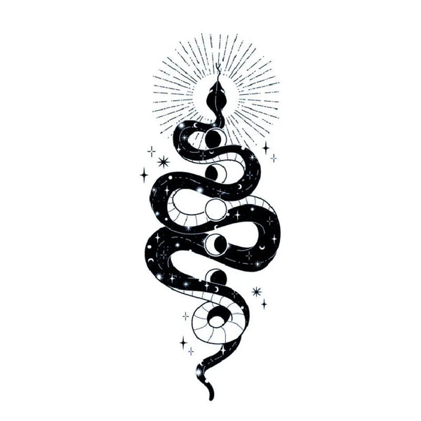 Долговременная татуировка Змея Ink-Ok