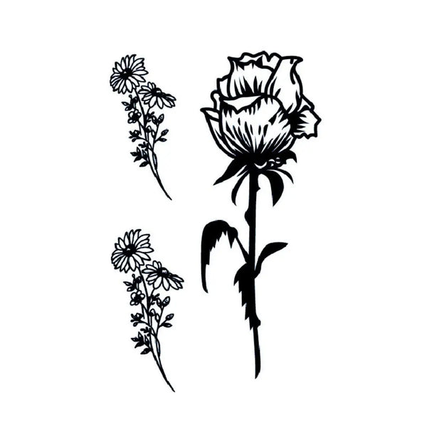 Долговременная татуировка Цветочный сет Ink-Ok