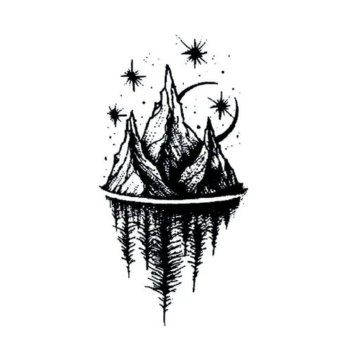 Долговременная татуировка Горы Ink-Ok