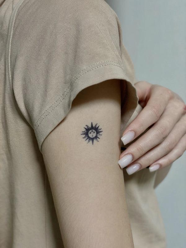 Долговременная татуировка Солнце Ink-Ok