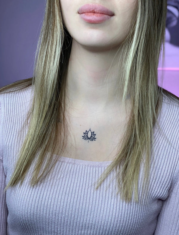 Долговременная татуировка Лотос (мини) Ink-Ok