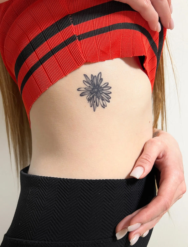 Долговременная татуировка Цветок-абстракт Ink-Ok