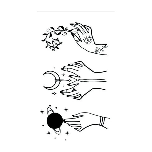 Долговременное тату Мистические руки Ink-Ok