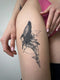 Долговременная татуировка Кит-геометрия Ink-Ok