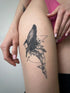Долговременная татуировка Кит-геометрия Ink-Ok