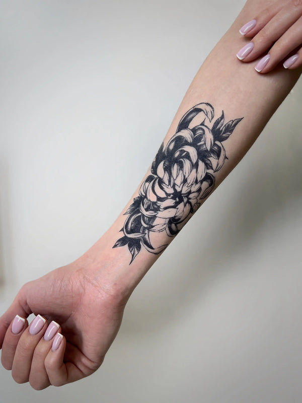 Долговременное тату Хризантема Ink-Ok