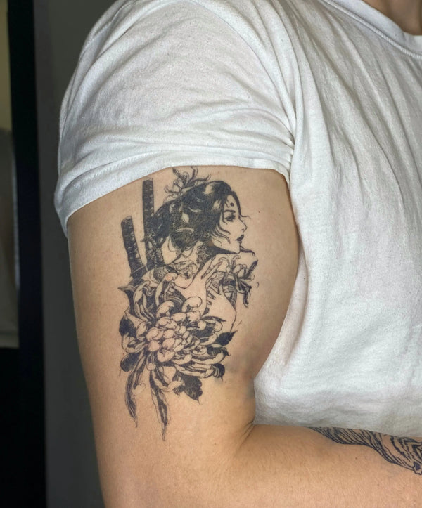 Долговременная татуировка Самурай Ink-Ok