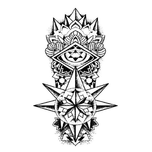 Долговременное тату Компас Ink-Ok