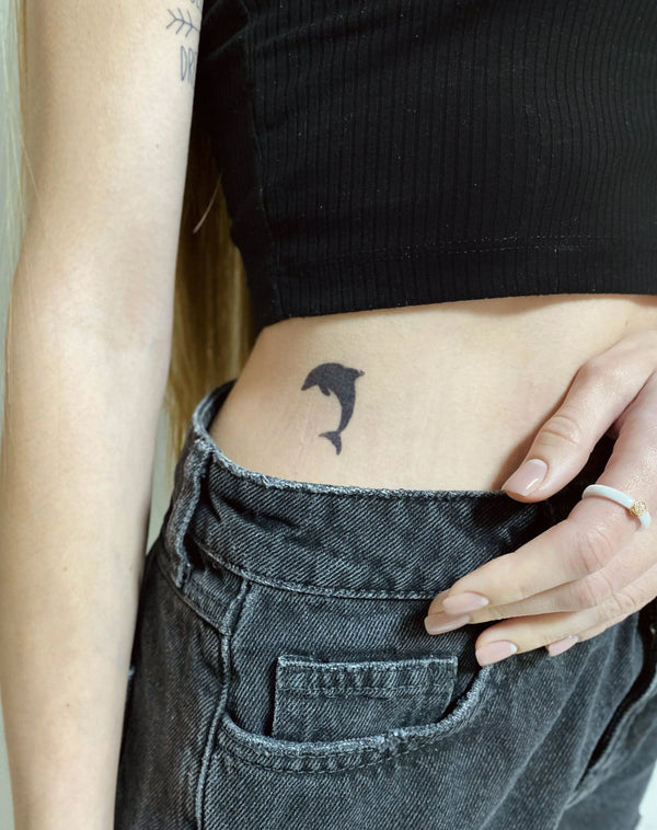 Долговременное тату Дельфин Ink-Ok