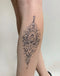 Долговременное тату Лотос-геометрия Ink-Ok