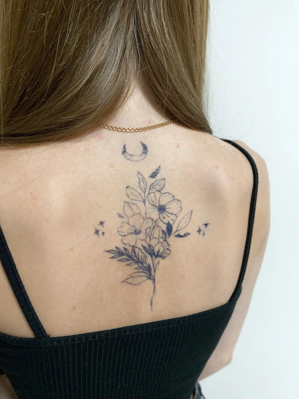 Долговременная татуировка Цветок Ink-Ok