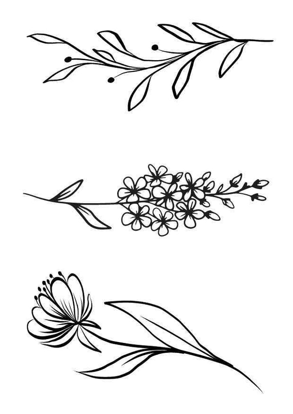 Временное тату сет Minimal Ink-Ok