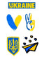 Временное тату мини сет Ukraine Ink-Ok
