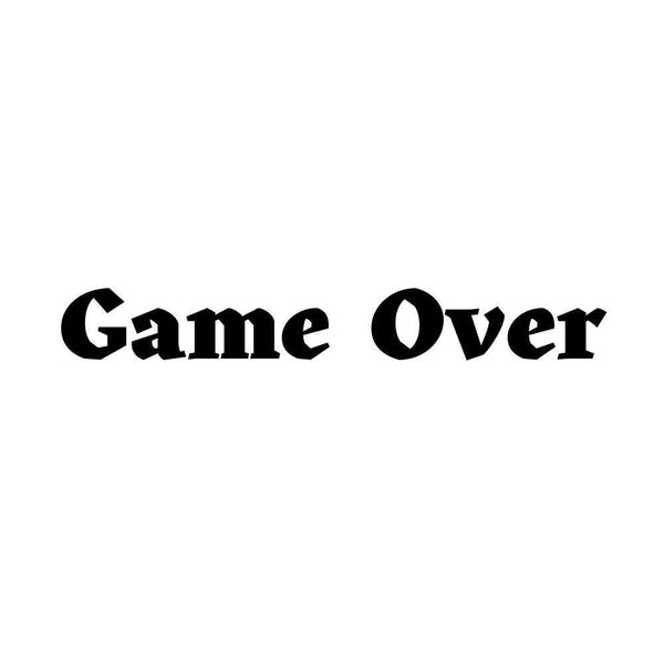 Временное тату надпись Game over Ink-Ok