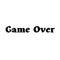 Временное тату надпись Game over Ink-Ok