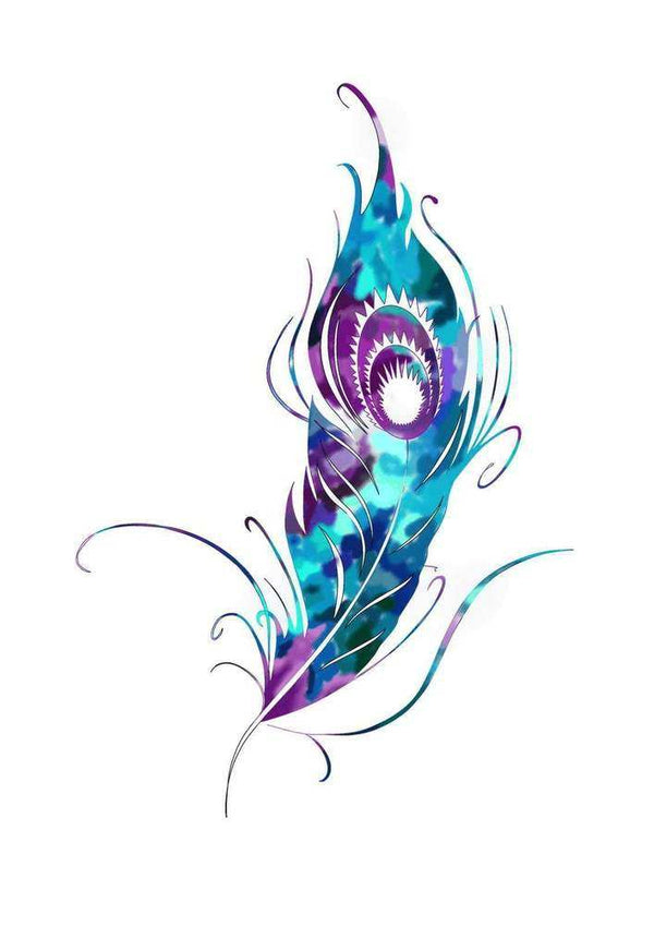 Временное тату цветное Магия перо Ink-Ok