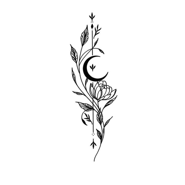 Временное тату Луна # Ink-Ok