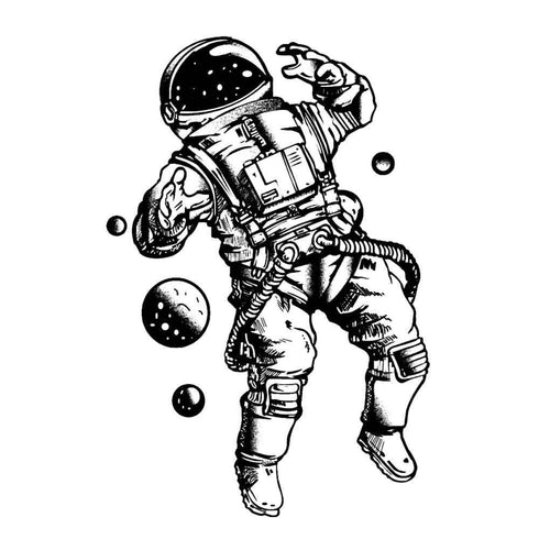 Временное тату космонавт Ink-Ok