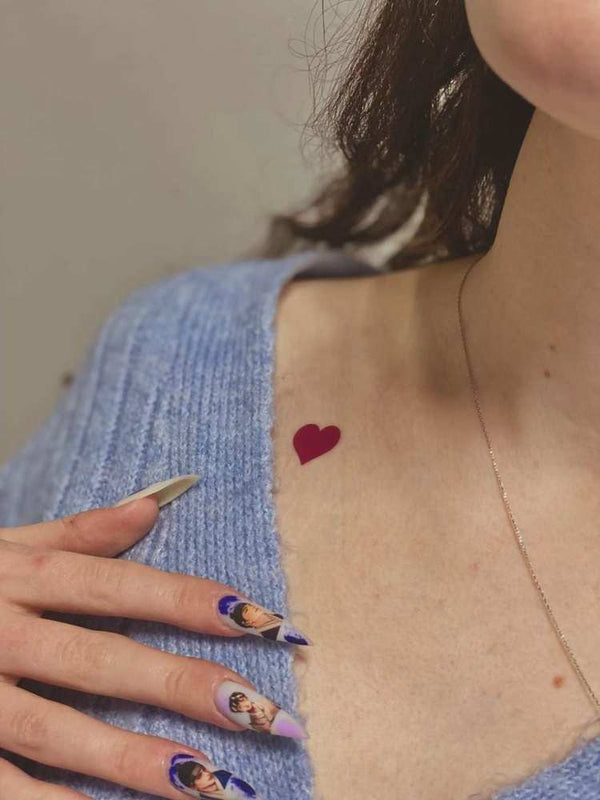 Временное тату сердце - сердечко Ink-Ok