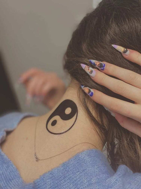 Временное тату Инь Янь # Ink-Ok