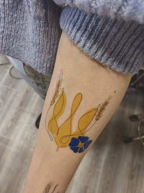 Временное тату Герб Украины Ink-Ok