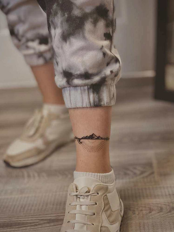 Временное тату Горы - Волны Ink-Ok